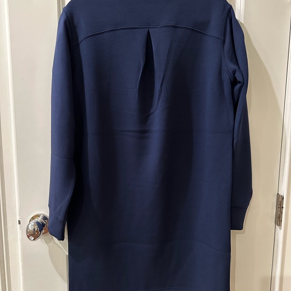 NWT Spanx AirEssentials Crewneck Dress Navy Blue small - Picture 11 of 12